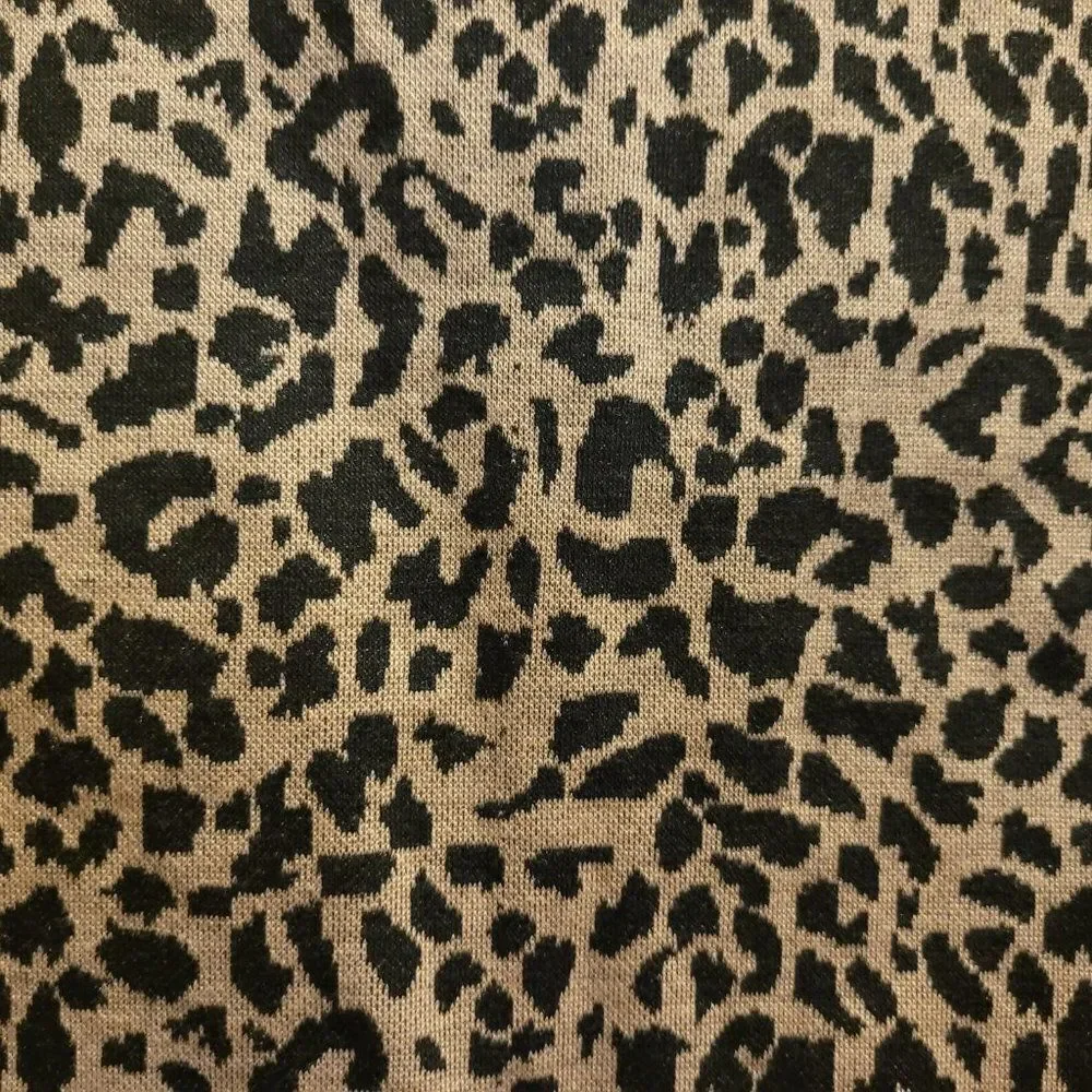 Sans Souci Girls Elastic Waist Leopard Print Stretch Skirt Sz M NWT - Picture 3 of 5